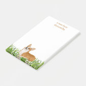 Schattigee Pembroke Corgi Dog Monogram Naam Post-it® Notes (Schuin)