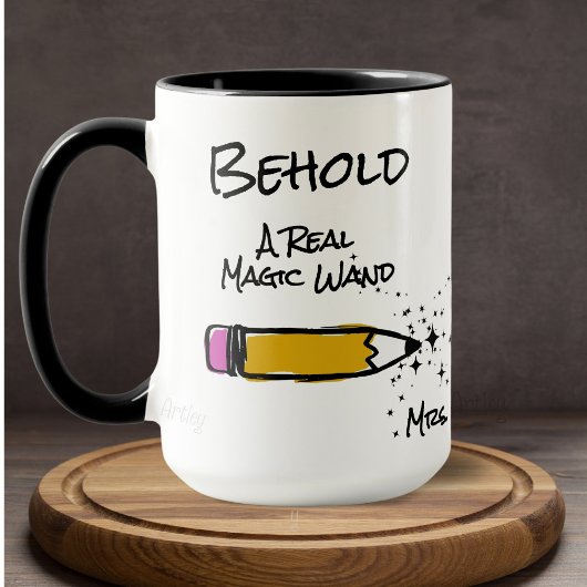 Schattigee Pencil Magic Wand Sparkle Custom Name T Mok