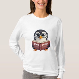 Schattigee Penguin Book Lover T-shirt