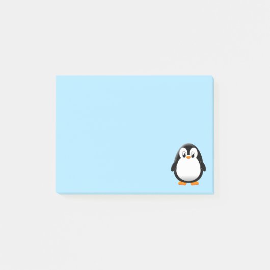 Schattigee Penguin Cartoon Custom Post-it® Notes (Voorkant)