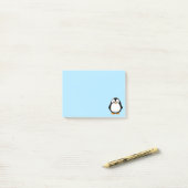 Schattigee Penguin Cartoon Custom Post-it® Notes (Op bureau)