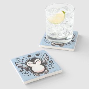 Schattigee Penguin Dining Stone Onderzetters