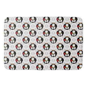 Schattigee Penguin Surface Pattern Design Print Badmat