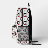 Schattigee Penguin Surface Pattern Design Print Bedrukte Rugzak (Rechts)