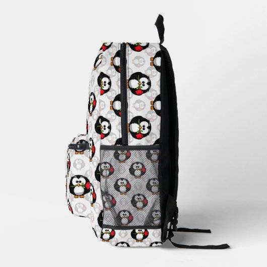 Schattigee Penguin Surface Pattern Design Print Bedrukte Rugzak (Rechts)