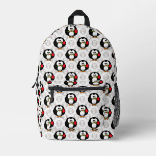 Schattigee Penguin Surface Pattern Design Print Bedrukte Rugzak