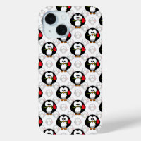 Schattigee Penguin Surface Pattern Design Print