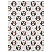 Schattigee Penguin Surface Pattern Design Print Klembord (Achterkant)