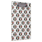 Schattigee Penguin Surface Pattern Design Print Klembord (Rechts)