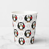 Schattigee Penguin Surface Pattern Design Print Papieren Bekers (Links)