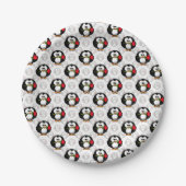 Schattigee Penguin Surface Pattern Design Print Papieren Bordje (Voorkant)