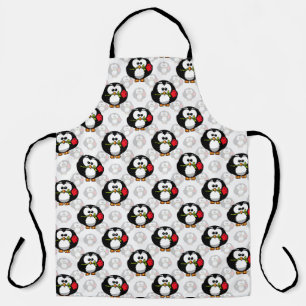 Schattigee Penguin Surface Pattern Design Print Schort