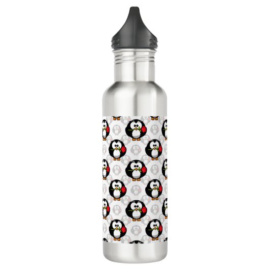 Schattigee Penguin Surface Pattern Design Print Waterfles (Links)