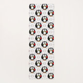 Schattigee Penguin Surface Pattern Design Print Yogamat (Achterkant)