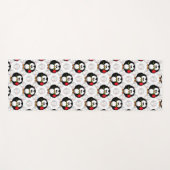 Schattigee Penguin Surface Pattern Design Print Yogamat (Voorkant (horizontaal))