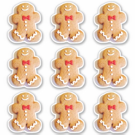 Schattigee peperkoek koekjes 4Lauren Sticker (Voorkant)