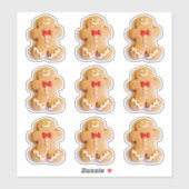 Schattigee peperkoek koekjes 4Lauren Sticker (Vel)