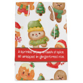 Schattigee peperkoek man koekjes kerstvakantie medium cadeauzakje (Voorkant)