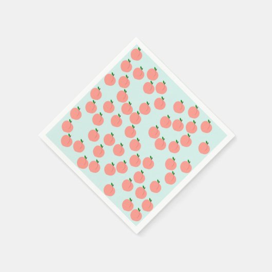 Schattigee perzik papieren servetten (Hoek)