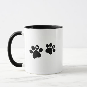 Schattigee Pet Paw Graphic Mok; Nieuwigheid Cat, H Mok