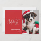 Schattigee Pet Photo Holiday Kaart (Voorkant)