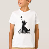 Schattigee Pet Yorkie Terrier Aangepaste naam of o T-shirt (Voorkant)