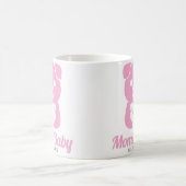 Schattigee piggy mama papa roze kleur mok (Center)