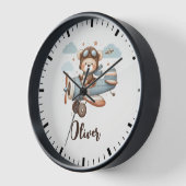 Schattigee Pilot Teddy Bear gepersonaliseerd (Hoek)