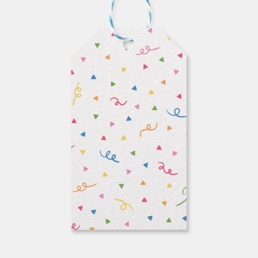 Schattigee Pinata Gracias Dank u Fiesta Baby showe Cadeaulabel (Achterkant)