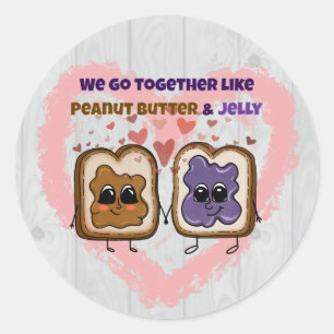 Schattigee Pindakaas & Jelly Love Hearts Stickers