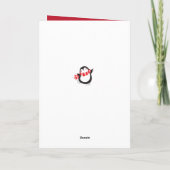 Schattigee Pinguïn 2021 Grappige Wiskunde Probleem Feestdagen Kaart (Achterkant)