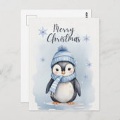 Schattigee pinguïn briefkaart (Voorkant / Achterkant)