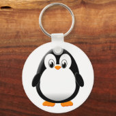 Schattigee Pinguïn Cartoon Sleutelhanger (Voorkant)