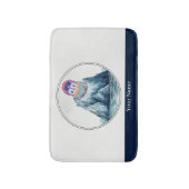 Schattigee pinguïn die op een ijsberg staat badmat (Voorkant Verticaal)