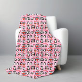 Schattigee pinguïn gepersonaliseerde naam liefde fleece deken