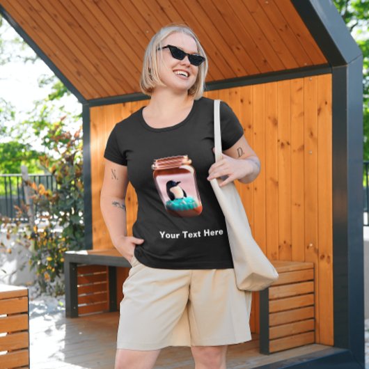 Schattigee Pinguïn in Jar T-Shirt