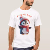 Schattigee pinguïn knuffels t-shirt (Voorkant)