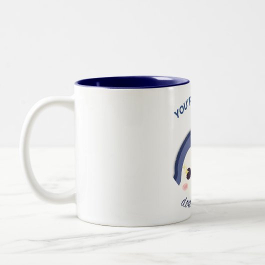 Schattigee pinguïn Mok Je bent het waard Geef niet (Links)