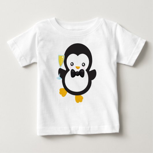 Schattigee Pinguïn, Pinguïn met Champagne, Partij (Voorkant)