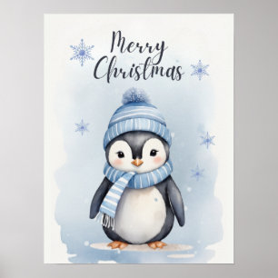 Schattigee pinguïn poster