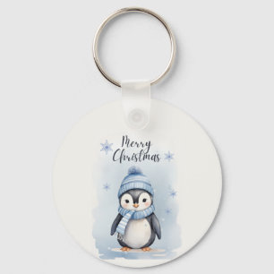 Schattigee pinguïn sleutelhanger