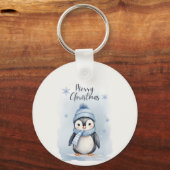 Schattigee pinguïn sleutelhanger (Voorkant)
