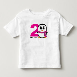 Schattigee pinguïn T-shirt voor de verjaardag van 
