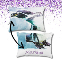 Schattigee pinguïn zwart en wit Waterverf naam