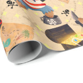 Schattigee Pirate Beer schatkaart Cadeaupapier (Rol Hoek)