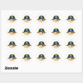 Schattigee Pirate Captain Sticker Blad (Vel)