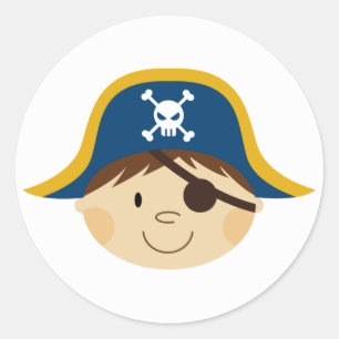 Schattigee Pirate Captain Sticker Blad