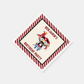 Schattigee Pirate Kids verjaardagsfeestje papier Servet (Hoek)