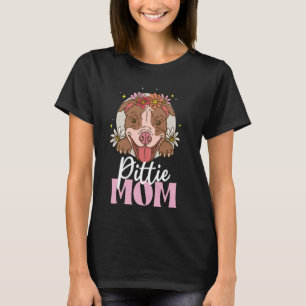 Schattigee Pittie Mom Pitbull Mom Dog Mom Lover Ow T-shirt