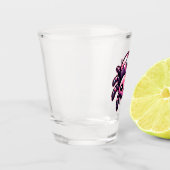 Schattigee-pixelspin Shot Glas (Links)